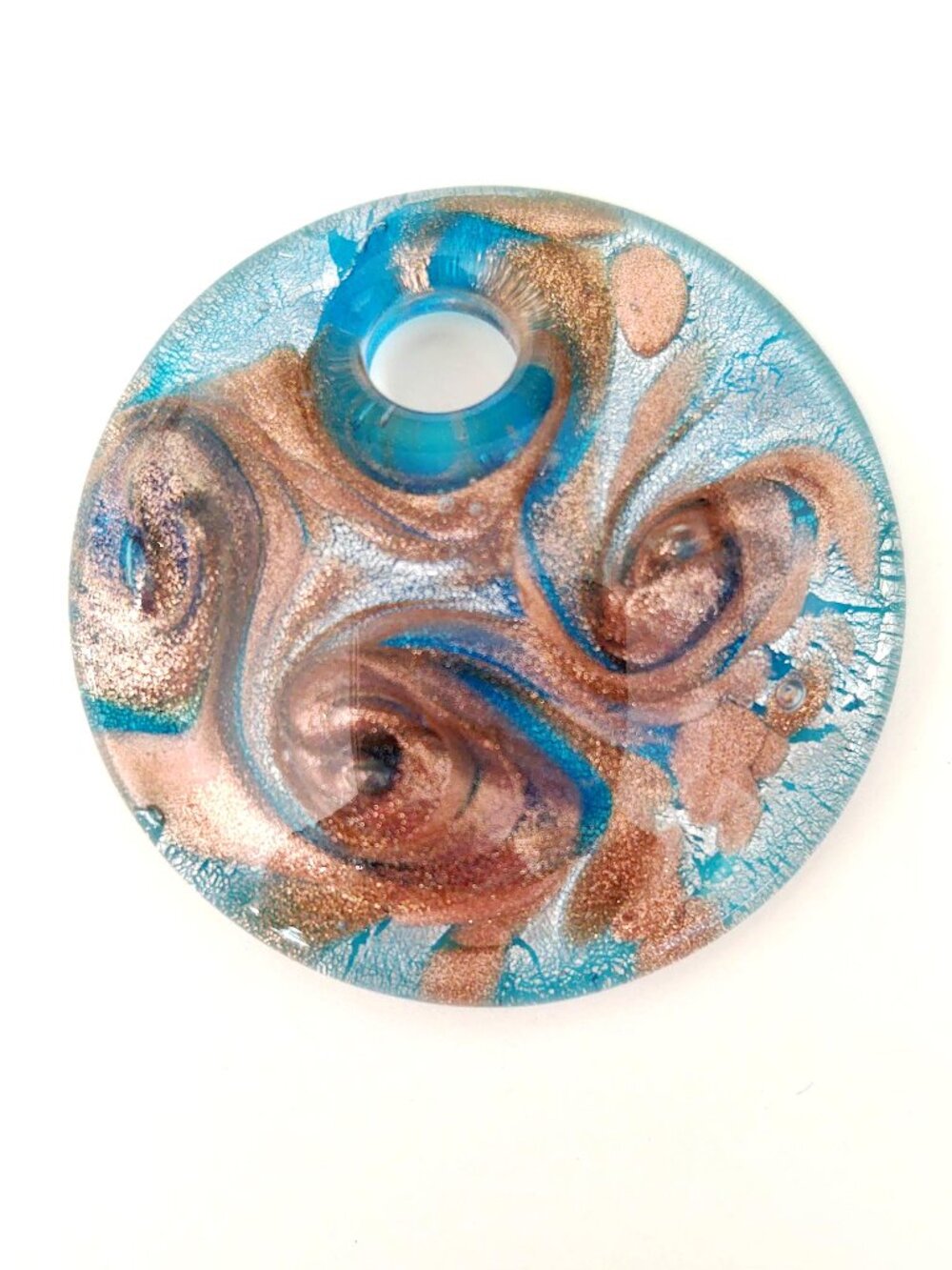 Arty glass pendant